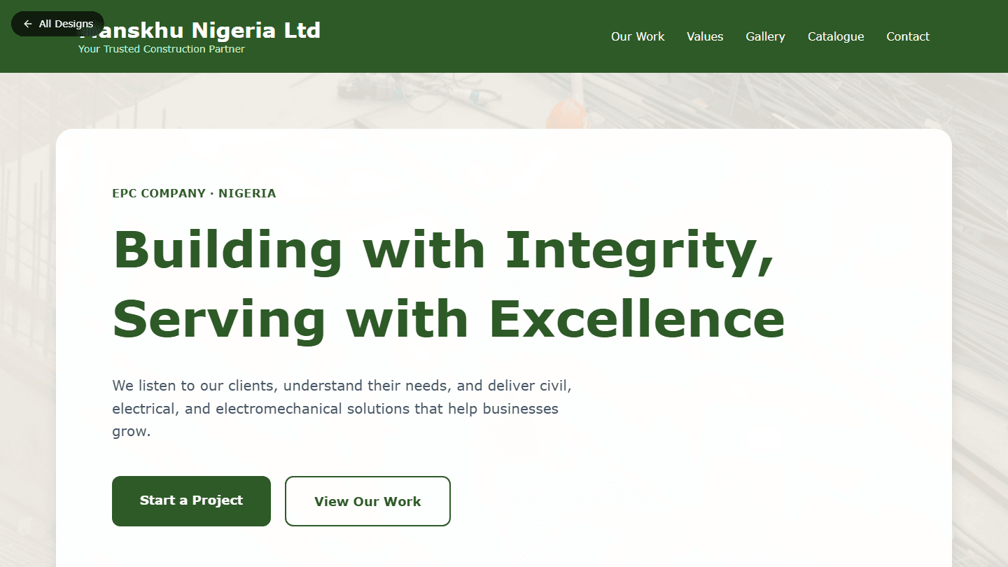 Trust Foundation design snapshot